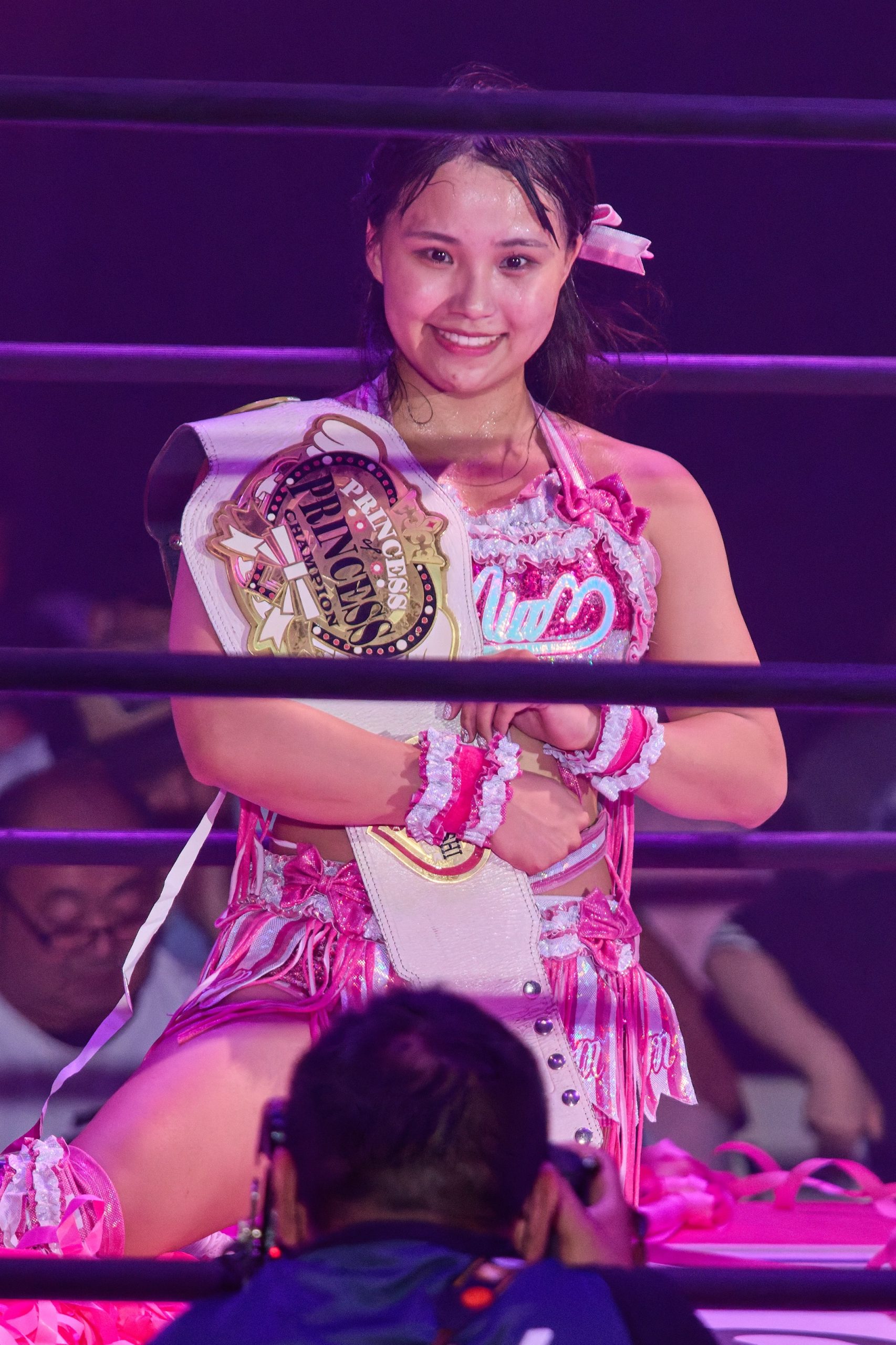 力と技の激突を制したのは渡辺未詩。初披露の必殺技でプリンセス・オブ・プリンセス王座奪還